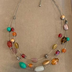 Lia Sophia Necklace Multi Color